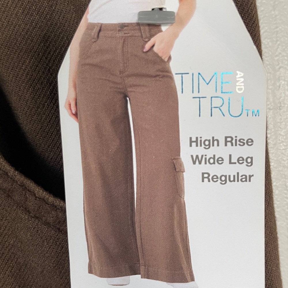 Women's Wide Leg Cargo Pants, 29” Inseam for Regular,Size 12. Soft